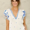 Mina Embroidered Top