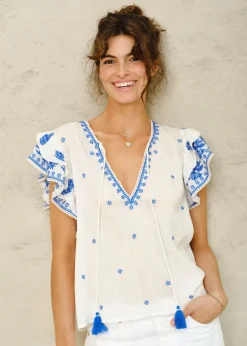 Mina Embroidered Top