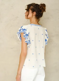 Mina Embroidered Top