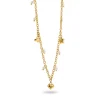 Mini Charm Necklace with Pealrs