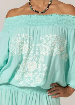 Mini Dress Aleyna in Aqua