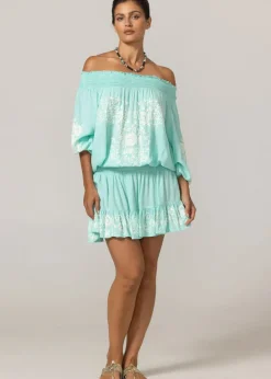 Mini Dress Aleyna in Aqua