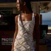Mini Dress Mira with Gold Sequins