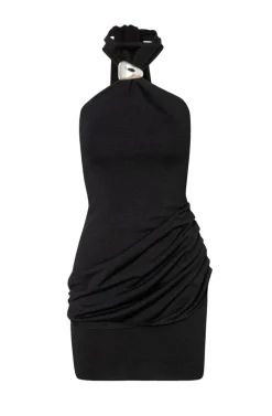 Mini Halterneck Dress Moca