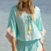 Mini Kaftan Sejla in Aqua