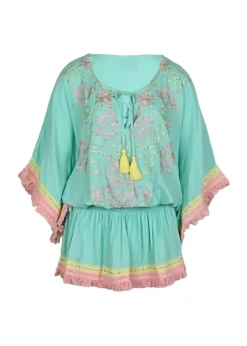 Mini Kaftan Sejla in Aqua