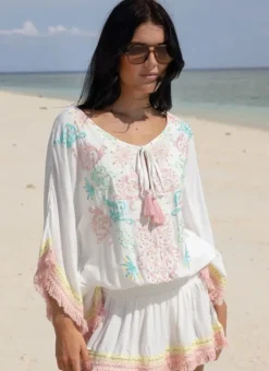 Mini Kaftan Sejla in White