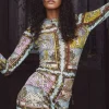 Mini Mesh Dress in Tarot