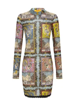 Mini Mesh Dress in Tarot