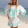 Mini Off Shoulder Dress Aleyna in White