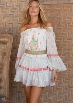 Mini Off Shoulder Dress Azur