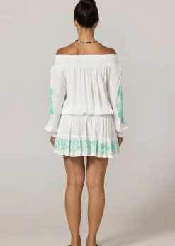 Mini Off Shoulder Dress Aleyna in White