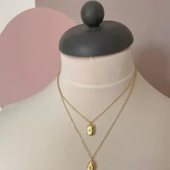 Mini Star Embossed Pendant Necklace
