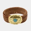 Miss June Tan Leather Buckle Belt Janna