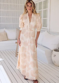 Moa Moanna Print Delmar Maxi Dress