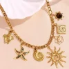 Multi Charm Necklace Stella