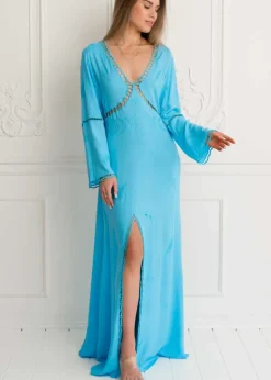Mykonos Maxi Embroidered Dress