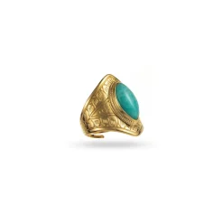 Natural Stone Chevalier open Ring