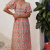 Neon Border Elizabeth Maxi Dress