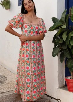 Neon Border Elizabeth Maxi Dress