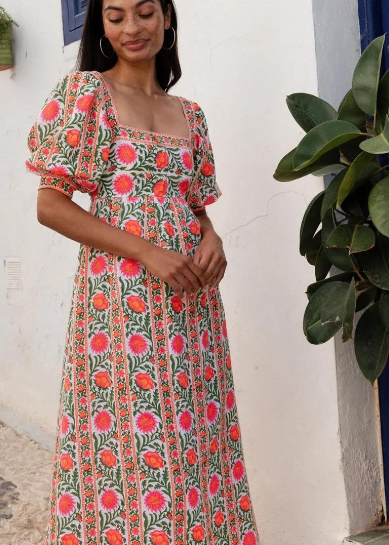 Neon Border Elizabeth Maxi Dress