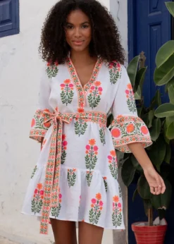 Neon Botanical Palolem Mini Dress