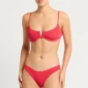 Nora Balconette bikini Top in Nectarine