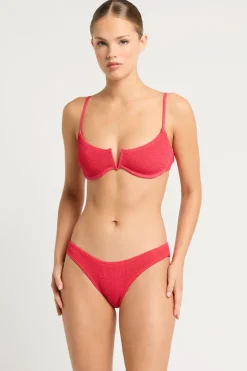 Nora Balconette bikini Top in Nectarine