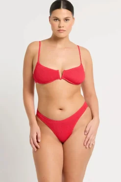 Nora Balconette bikini Top in Nectarine