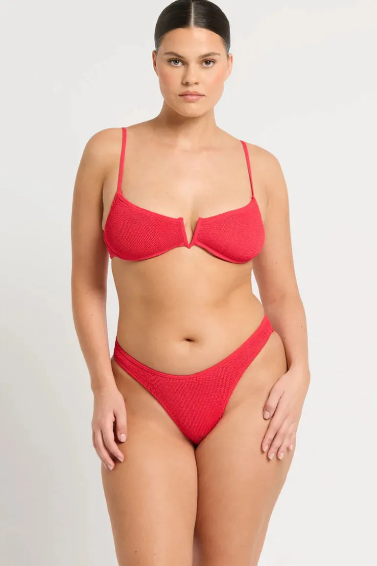 Nora Balconette bikini Top in Nectarine