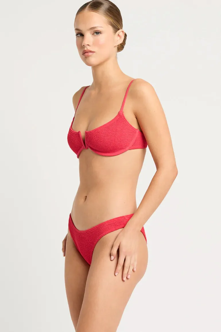 Nora Balconette bikini Top in Nectarine