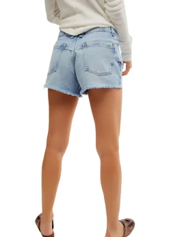 Now or Never Denim Short in Moon Child