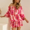 Off Shoulder Tunic Dress Hawaii
