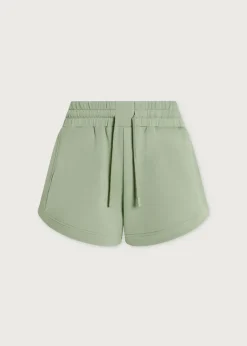 Ollie High Rise Shorts in Snow Sage