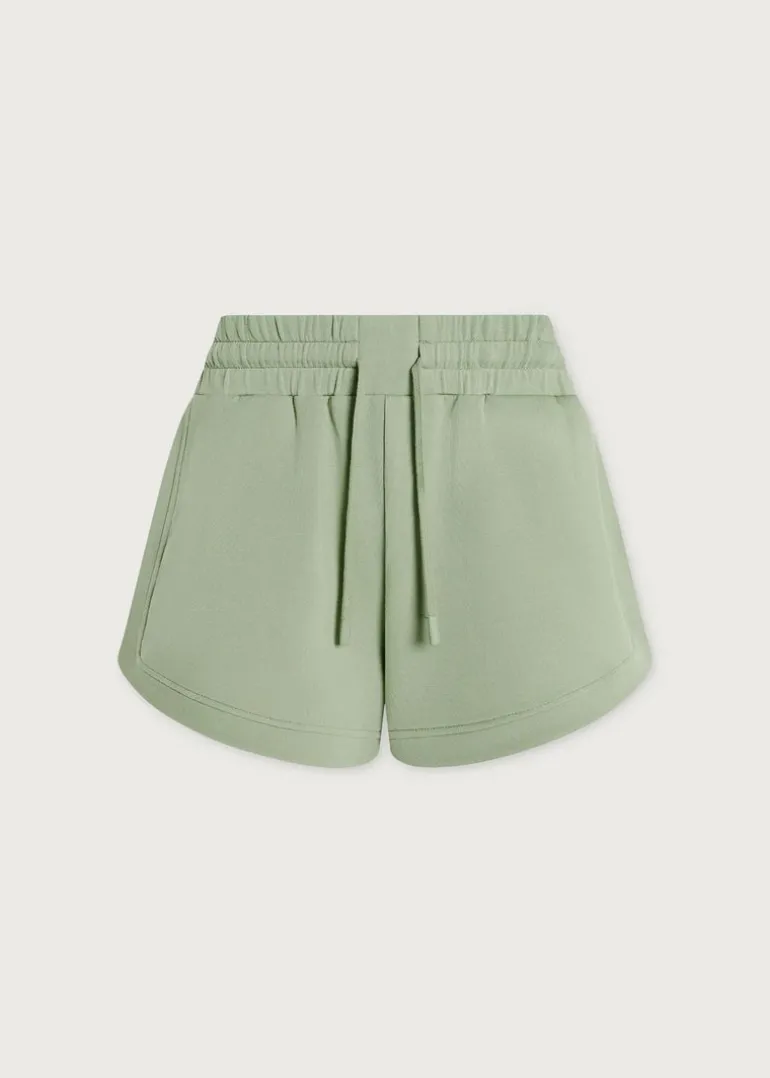 Ollie High Rise Shorts in Snow Sage
