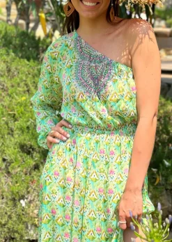 One Shoulder Dress Mannon in Frigiliana