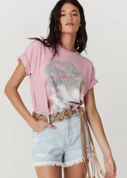 Peaches Biker Tee