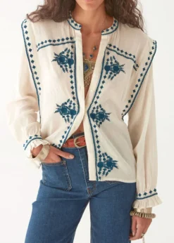 Philippa Blouse in Panna Cotta