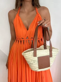 Pleated Grecian Maxi Gown