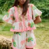 Print Top and Shorts Set Namibia