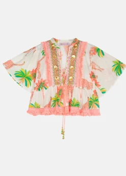 Print Top and Shorts Set Namibia