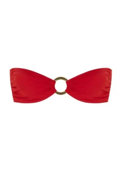 Red Bandeau Bikini Top Acapulco