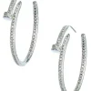 Rhinestone Hoop Earrings Juste