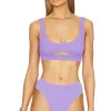Sasha Bikini Top in Mauve Eco