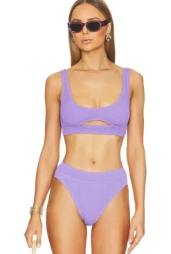 Sasha Bikini Top in Mauve Eco
