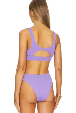 Sasha Bikini Top in Mauve Eco