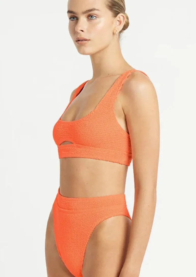 Sasha Bikini Top in Neon Orange