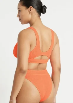 Sasha Bikini Top in Neon Orange