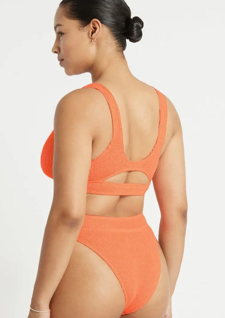 Sasha Bikini Top in Neon Orange