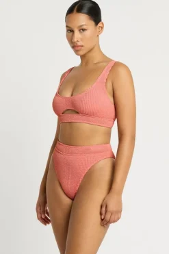 Savannah Brief in Coral Lurex